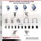 Service Caster 5 Inch 316SS Blue Poly Swivel 1-5/8 Inch Expanding Stem Caster Brake SCC, 2PK SS316EX20S514-PPUB-BLUE-2-TLB-2-158 - alternate 2